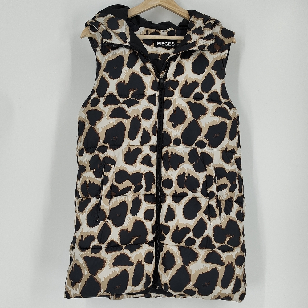 Pieces | animal print vest